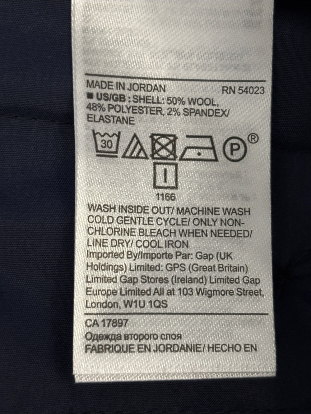 NWT Banana Republic Logan Trouser-Fit Washable Wool-Blend Pant Size 12 Short - Picture 16 of 16